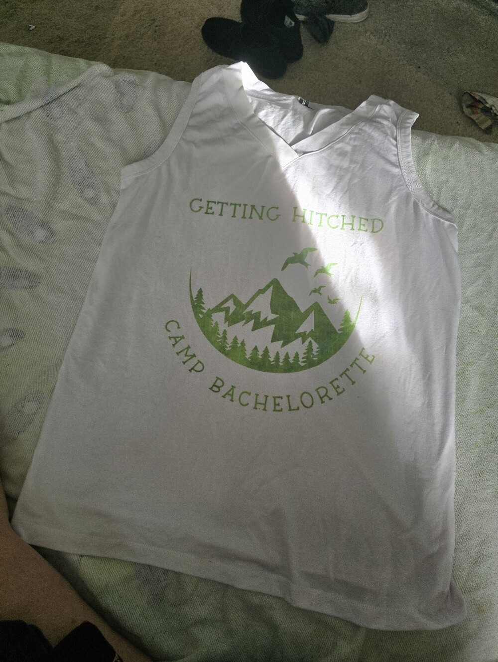 Medium Automet Getting Hitched White Tank Top